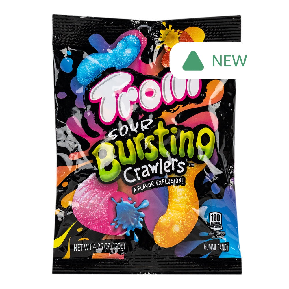 Wholesale Trolli Sour Bursting Crawlers 4.25 Oz Peg Bag- Bulk