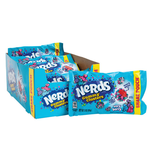 Wholesale Nerds Very Berry Gummy Clusters 3 Oz Bag- Bulk