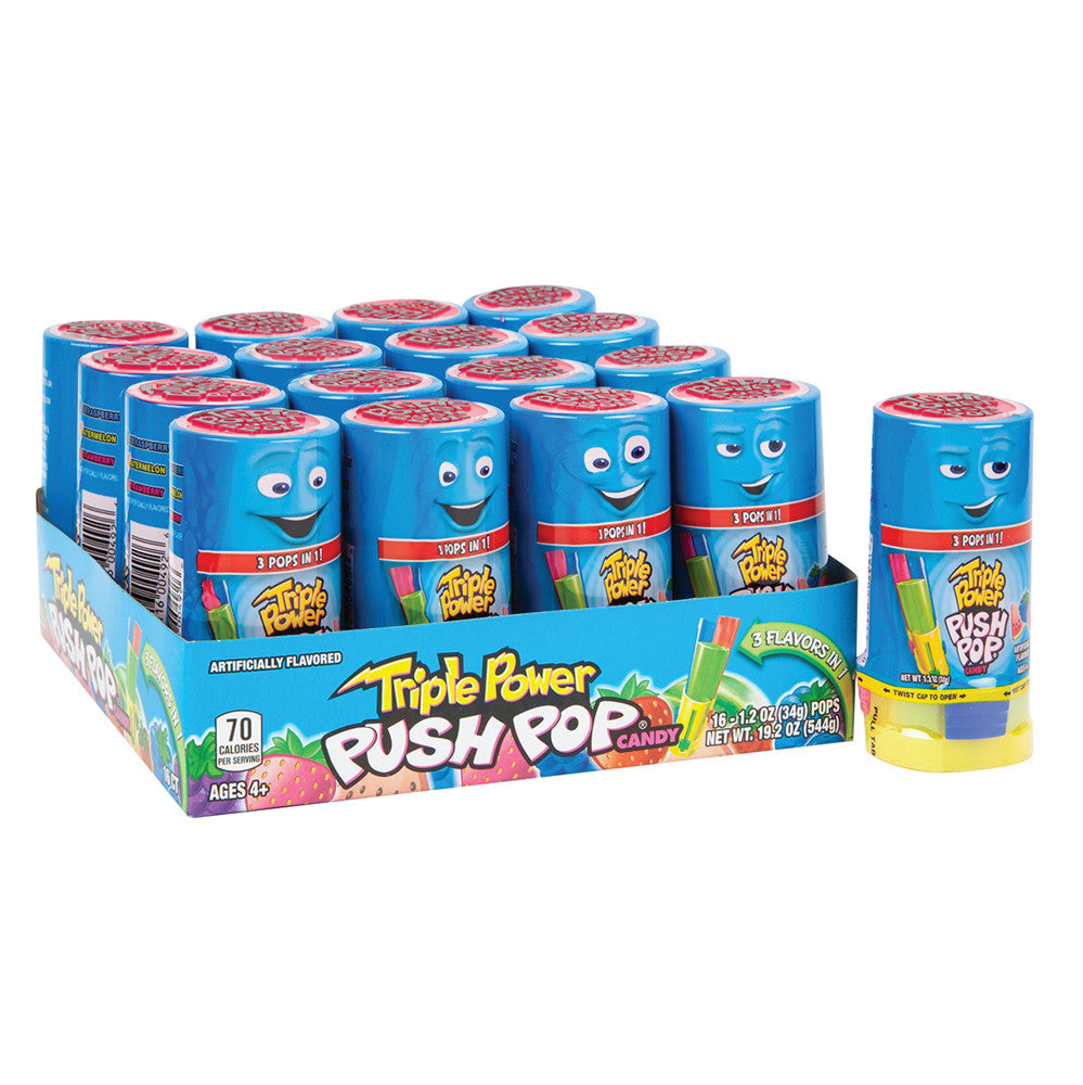 Wholesale Push Pop Triple Power- Bulk