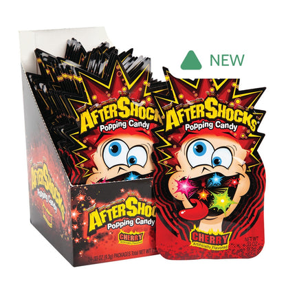Wholesale Aftershocks Popping Candy Cherry Minis 0.33 Oz- Bulk