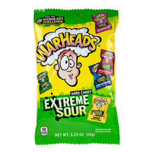 Wholesale Warheads Extreme Sour Hard Candy 3.25 Oz Peg Bag- Bulk