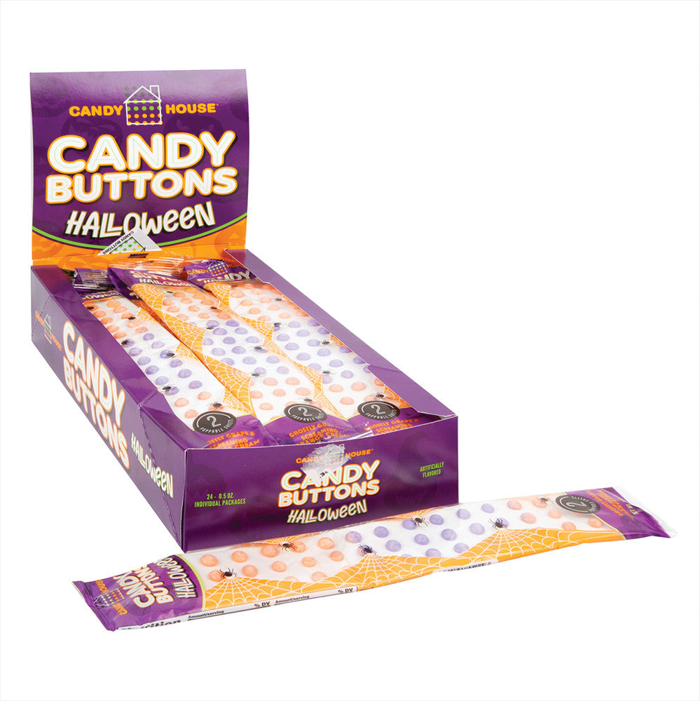 Wholesale Halloween Candy Buttons 0.5 Oz- Bulk