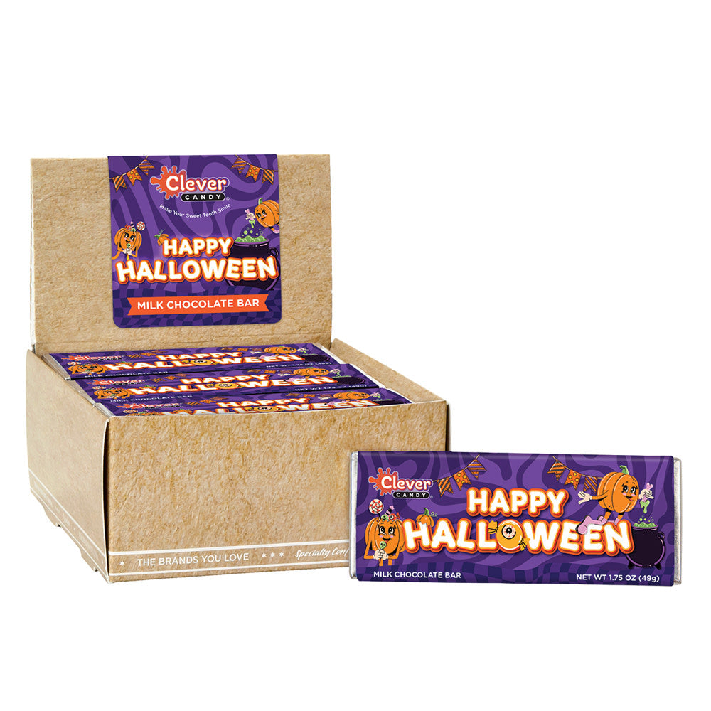 Wholesale Müttenberg Candy Happy Halloween Milk Chocolate 1.75 Oz Bar- Bulk