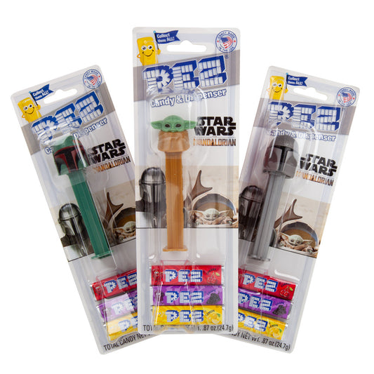 Wholesale Pez Star Wars The Mandalorian Dispenser Blister Pack 0.87 Oz- Bulk