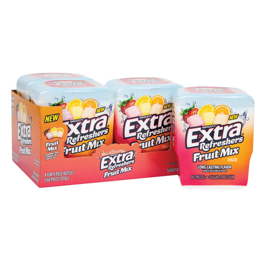 Wholesale Extra Gum Fruit Mix Refreshers 4 Count- Bulk