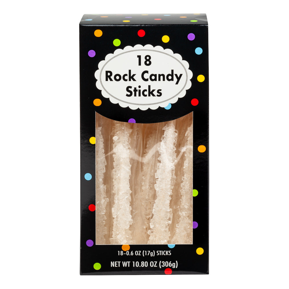 Wholesale Rock Candy White Wrapped 18 Ct 10.8 Oz Box- Bulk