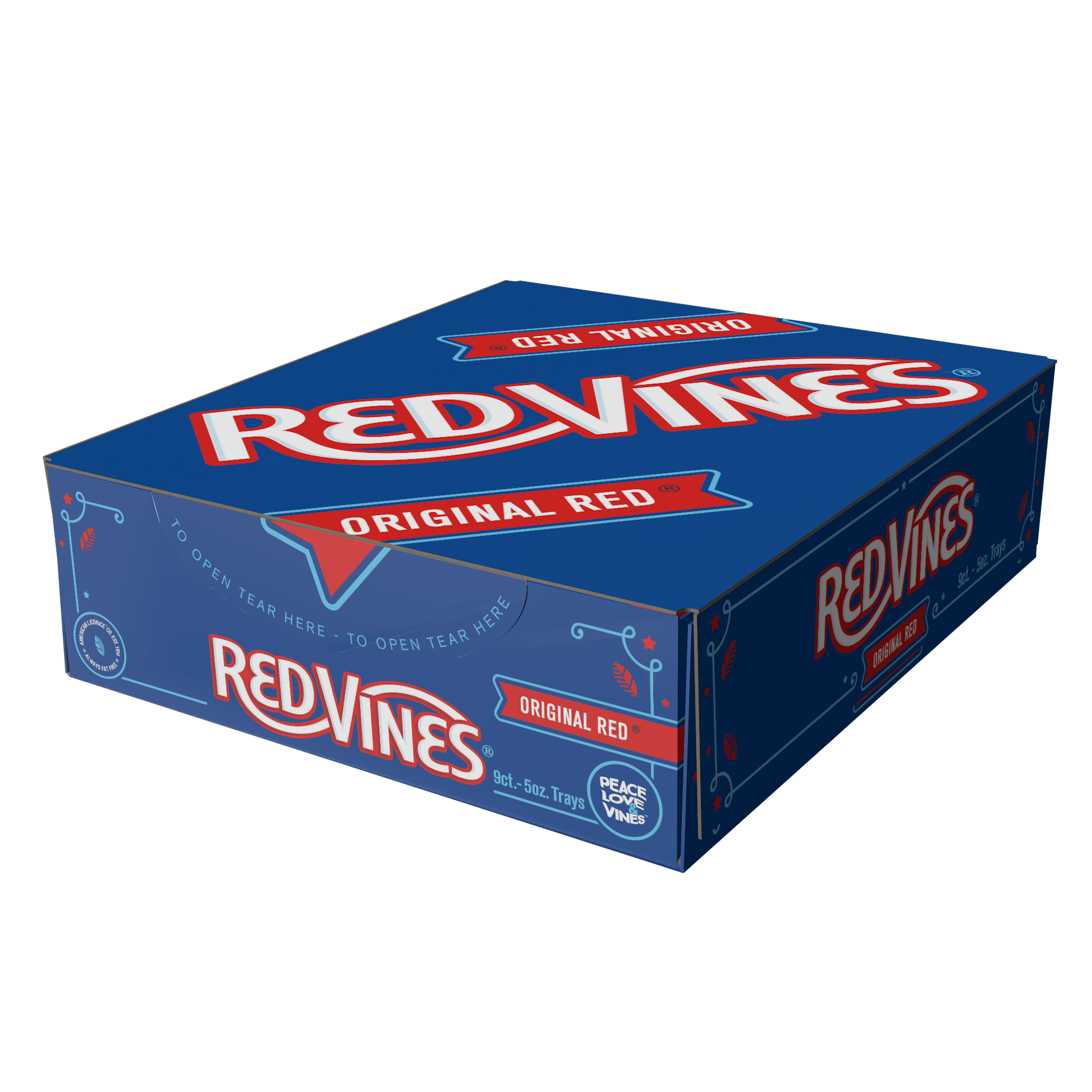 Wholesale Red Vines Original Red® Chewy Licorice Twists 5oz Trays- Bulk