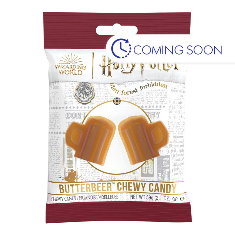 Wholesale Jelly Belly Harry Potter Butterbeer Chewy Candy 2.1 Oz Peg Bag- Bulk