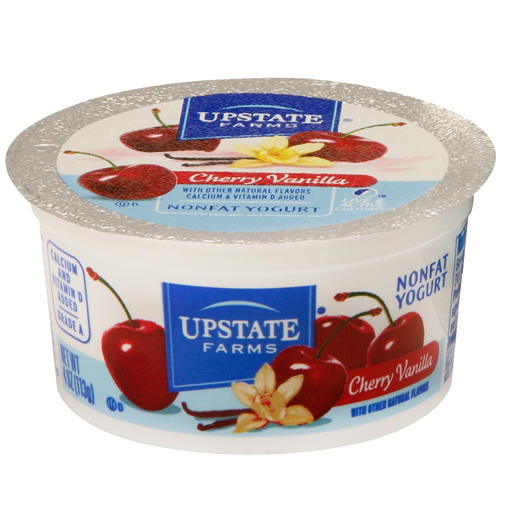 Wholesale Upstate Farms Case Fat Free Cherry Vanilla Yogurt- Bulk