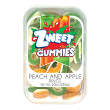 Wholesale Zweet Gummy Peach & Apple Rings 10 Oz Tub *Sf Dc Only*- Bulk