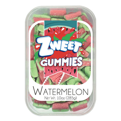 Wholesale Zweet Gummy Sour Watermelon 10 Oz Tub *Sf Dc Oly*- Bulk