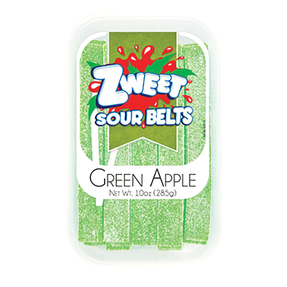 Wholesale Zweet Green Apple Sour Belts 10 Oz Tub *Sf Dc Only*- Bulk
