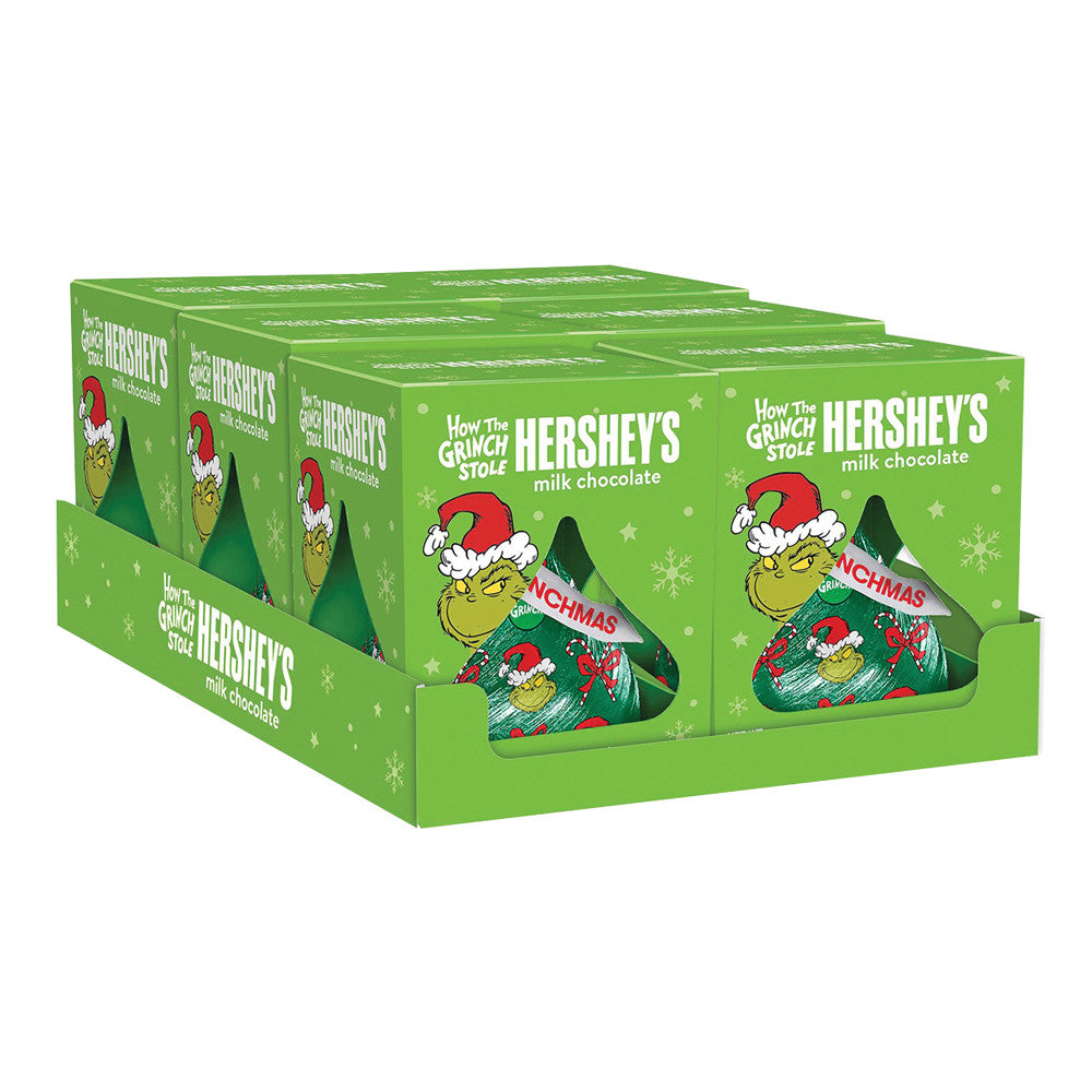 Wholesale Hershey'S Kisses Solid Milk Chocolate With Grinch Foil 1.45 Oz- Bulk