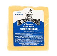Wholesale New Bridge Aged 12 Months Sharp Cheddar Bar 10 Lb- Bulk