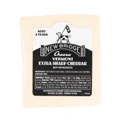 Wholesale New Bridge - 2 Year Aged White Extra Sharp Cheddar Bar- Bulk