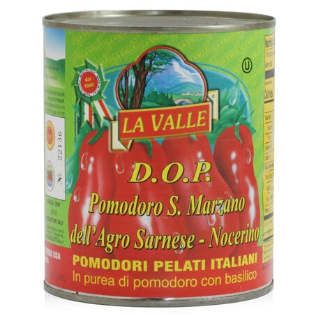 Wholesale La Valle Case San Marzano Dop Tomatoes With Basil- Bulk