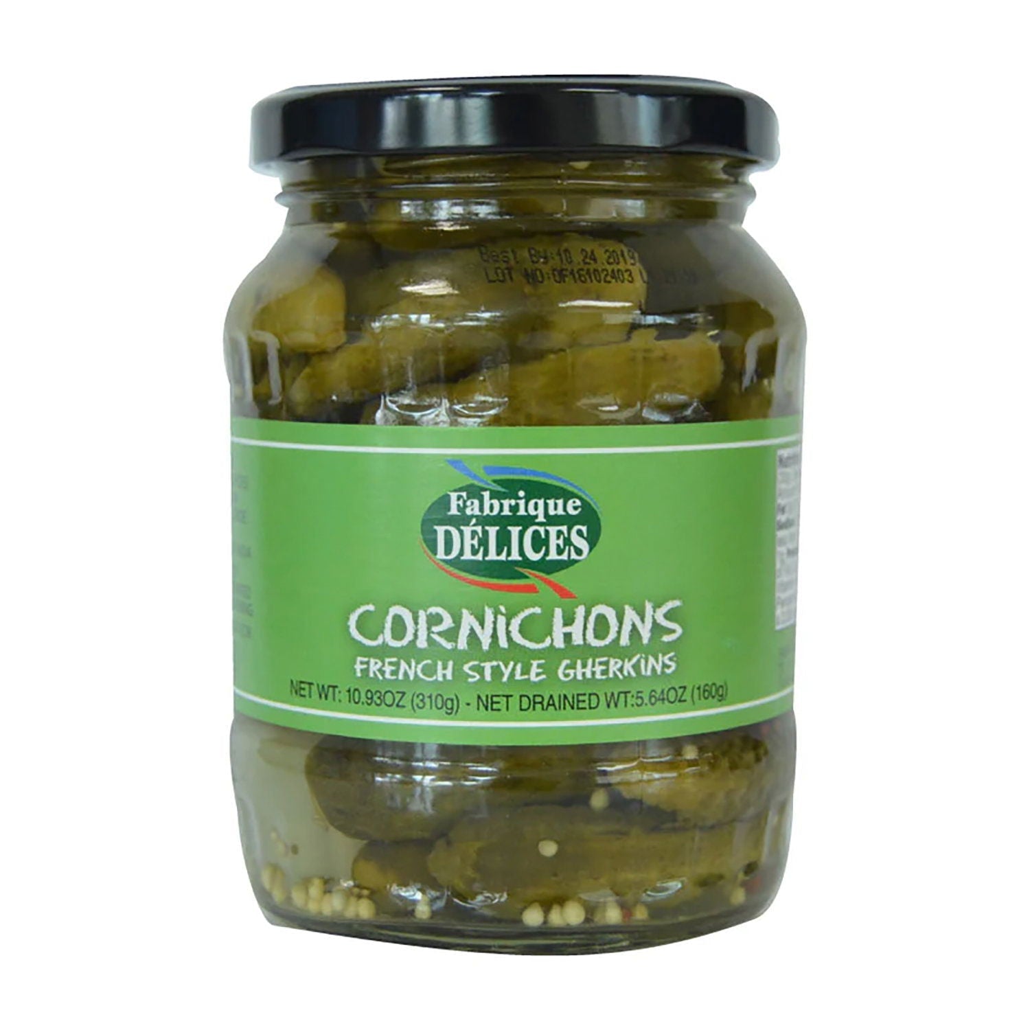 Wholesale Fabrique Delice Cornichons - French Style Gherkins Pickled in Vinegar, Retail 10.9 OZ- Bulk