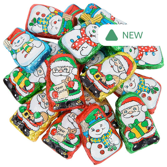 Wholesale Chocolatey Santa'S Helper Foils- Bulk