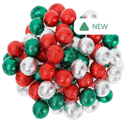 Wholesale Chocolatey Holiday Foiled Balls- Bulk