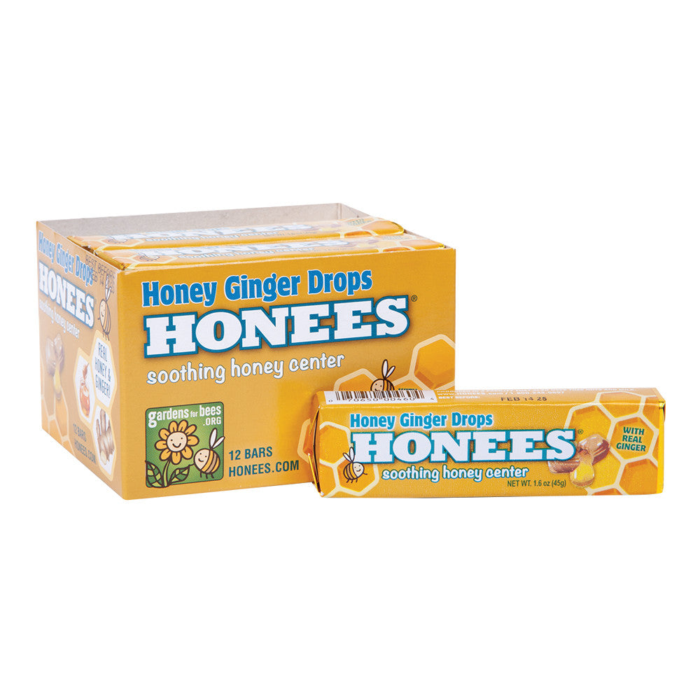 Wholesale Honees Honey Ginger Drops 1.6 Oz Stick- Bulk
