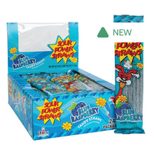 Wholesale Sour Power Straws Blue Raspberry 1.75 Oz- Bulk