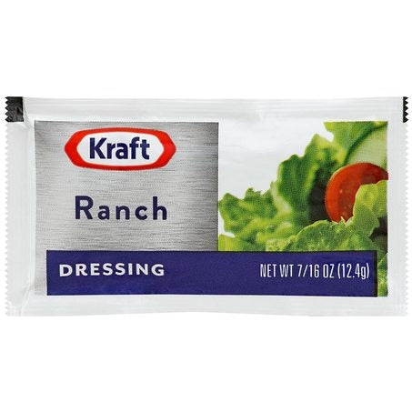 Wholesale Kraft Case Creamy Ranch Dressing Packets- Bulk