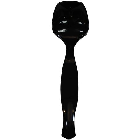 Wholesale Fineline Case 9In Black Plastic Serving Spoon- Bulk