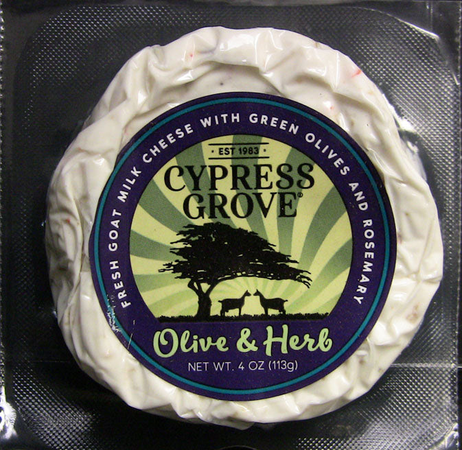 Wholesale Cypress Grove Olive & Herb Disk 4Oz- Bulk