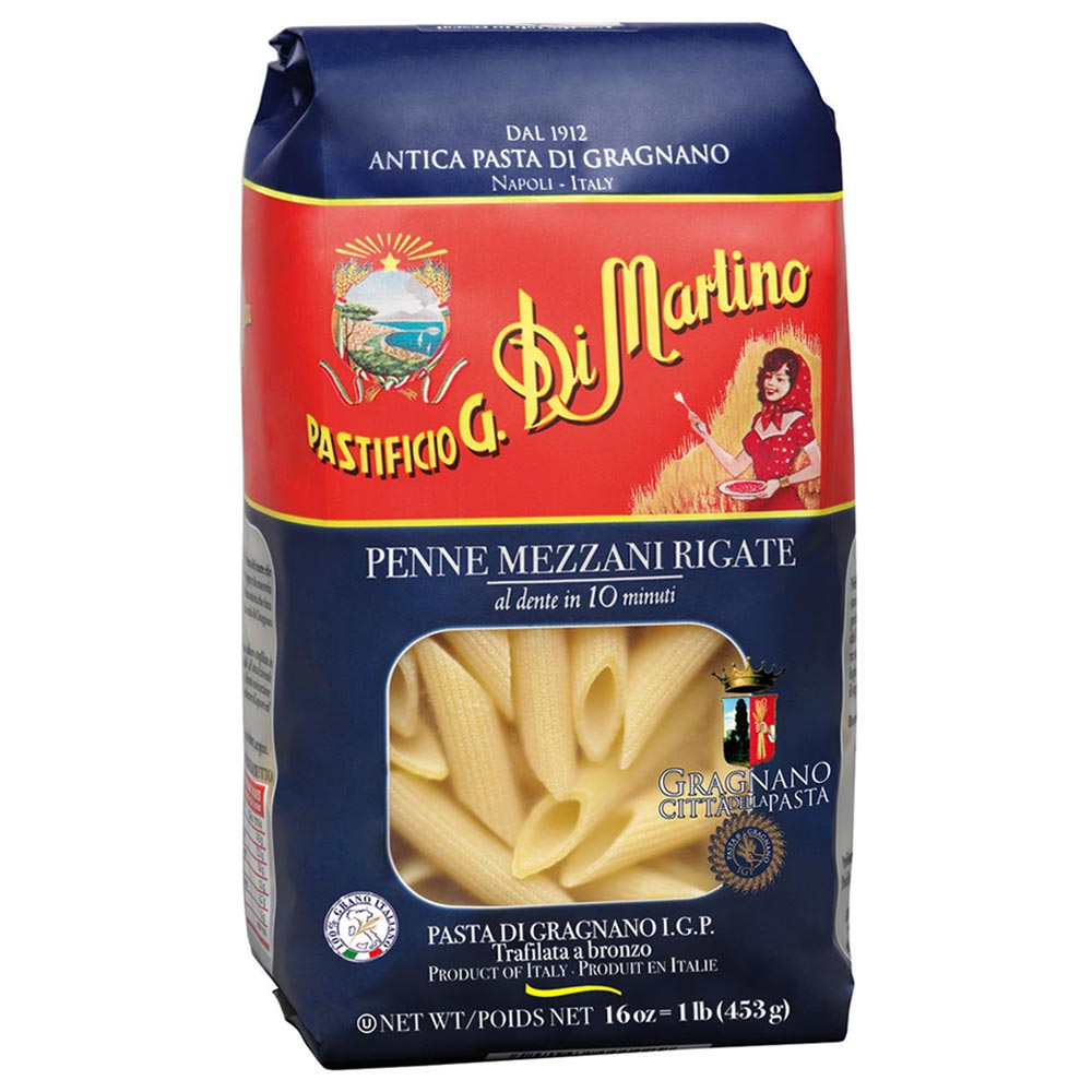Wholesale Di Martino Case Penne Mezze Rigate Pasta- Bulk