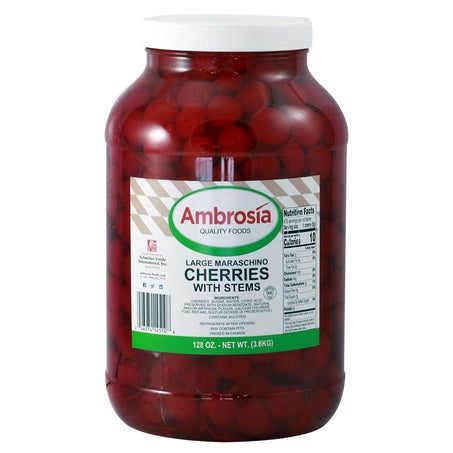 Wholesale BoxNCase Each Maraschino Cherries With Stem- Bulk