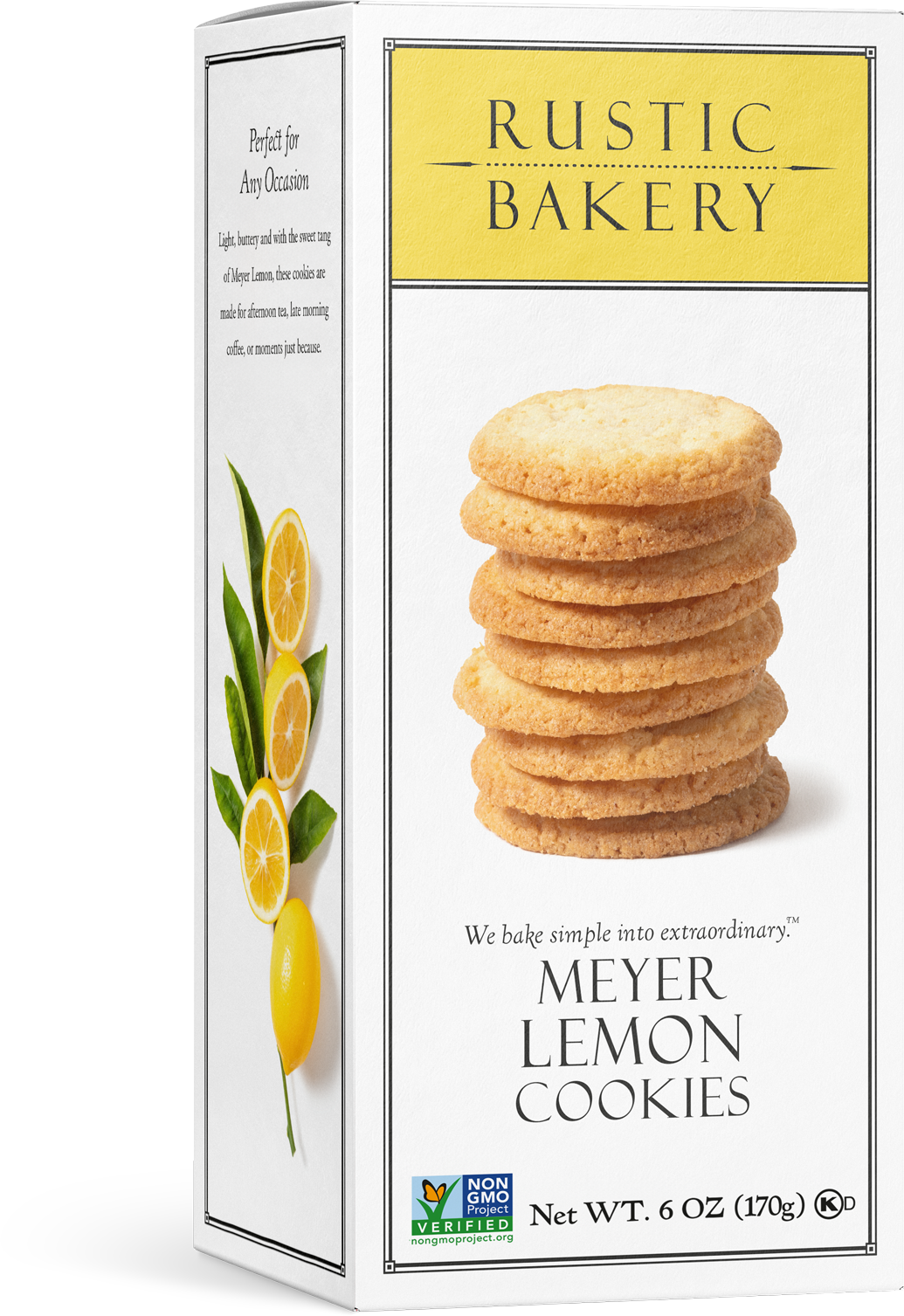 Wholesale Rustic Meyer Lemon Cookies 6Oz- Bulk