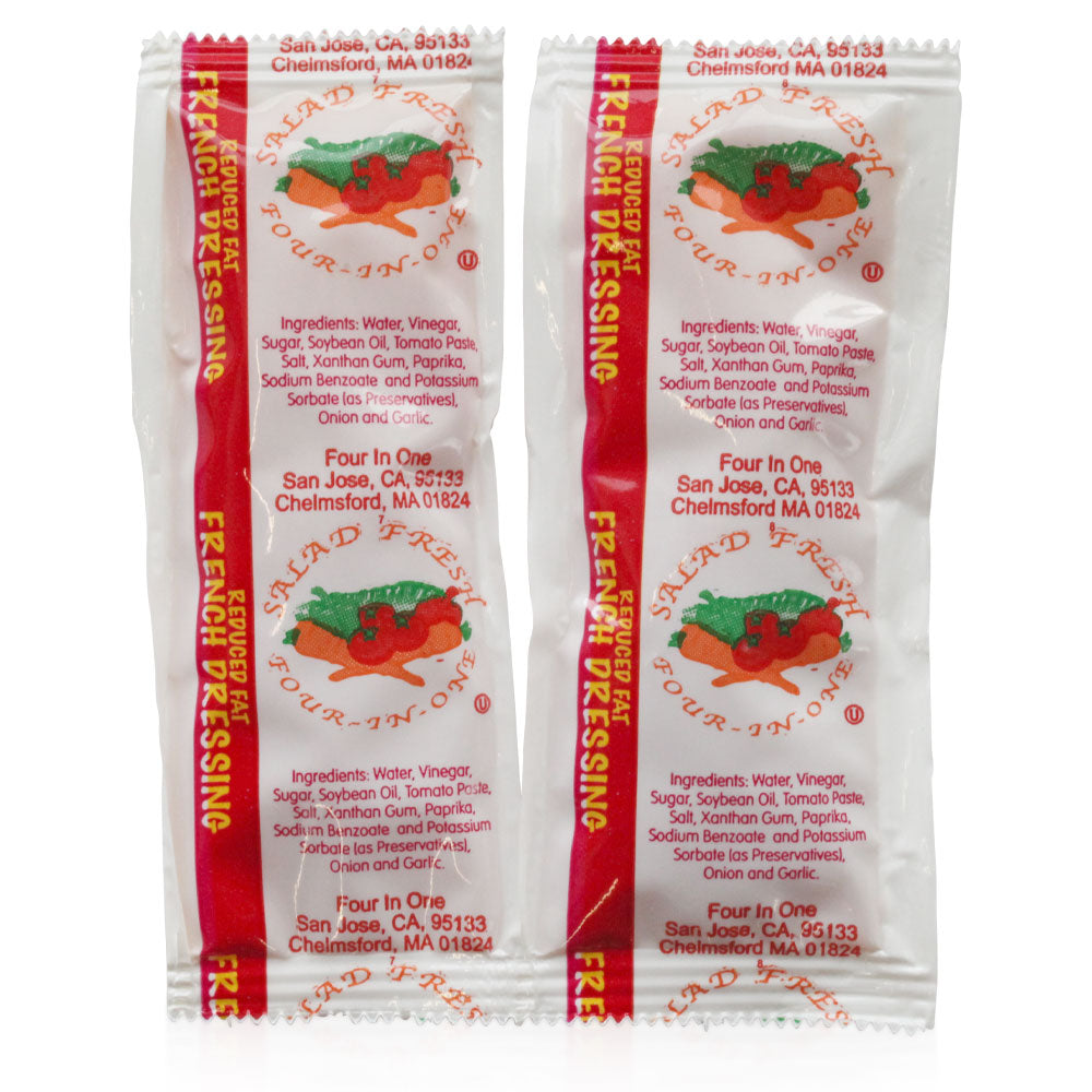 Wholesale Salad Fresh Case Low Calorie French Dressing Packets- Bulk