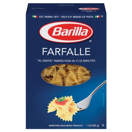 Wholesale Barilla Farfalle Pasta | 16 oz- Bulk