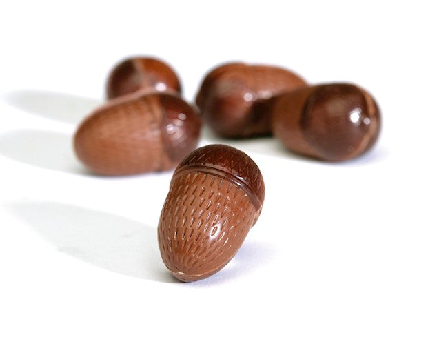 Wholesale Nirvana Bulk Case Of Acorn Shaped Milk Chocolates W/Praline Filling- Bulk