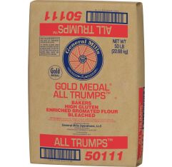 Wholesale Gold Medal All Trumps High Gluten Flour Vegan Kosher 50 Lb- Bulk
