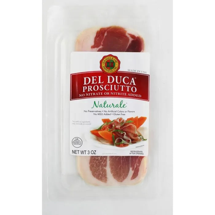 Wholesale Del Duca Sliced Prosciutto | 3 oz- Bulk