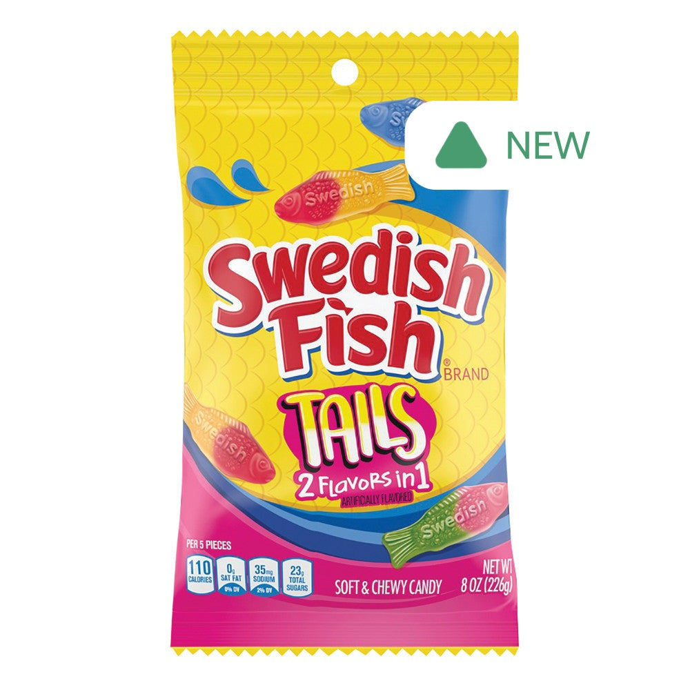 Wholesale Swedish Fish Tails 8 Oz Peg Bag- Bulk