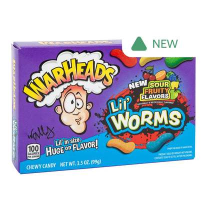 Wholesale Warheads Lil Worms 3.5 Oz Theater Box- Bulk