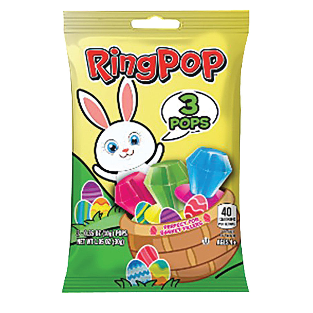 Wholesale Ring Pop Easter 3 Count 1 Oz Peg Bag- Bulk