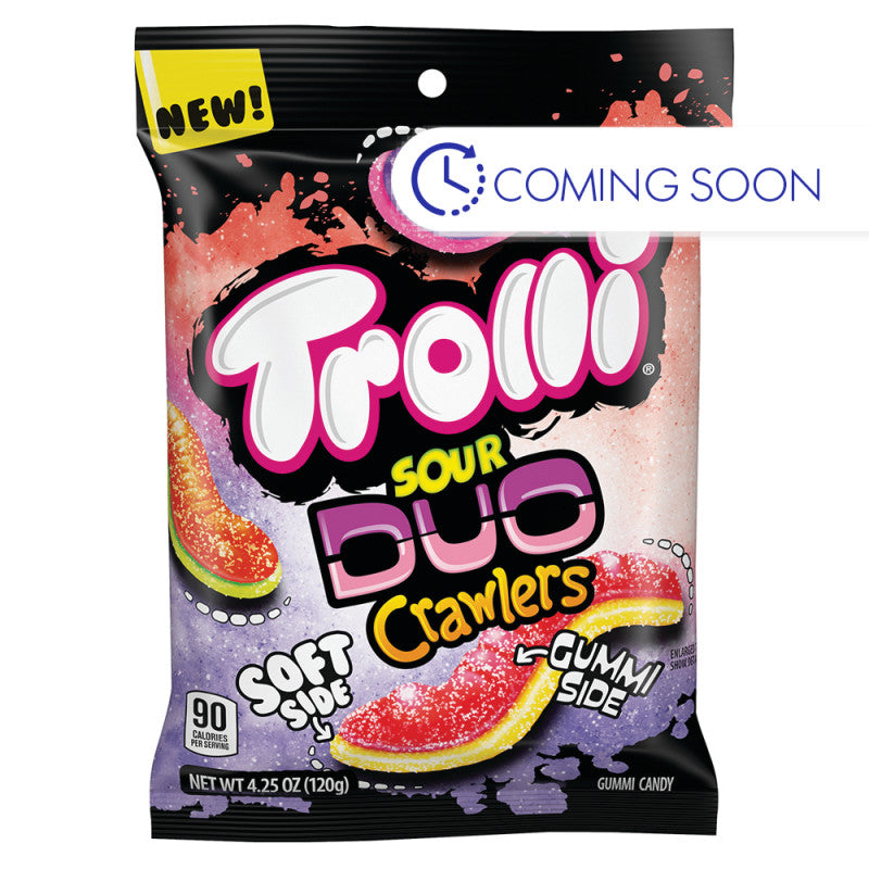 Wholesale Trolli Sour Duo Crawlers 4.25 Oz Peg Bag- Bulk