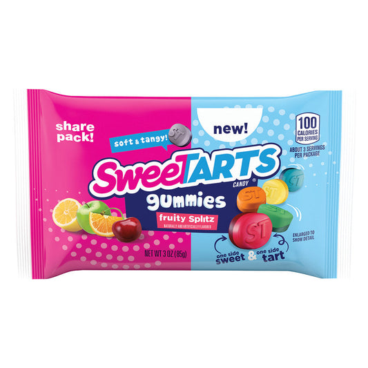 Wholesale Sweetarts Gummies Fruity Splitz 3 Oz Bag- Bulk