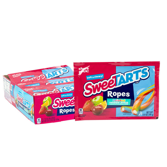 Wholesale Sweetarts Ropes Twisted Rainbow Punch 3.5 Oz Bag- Bulk