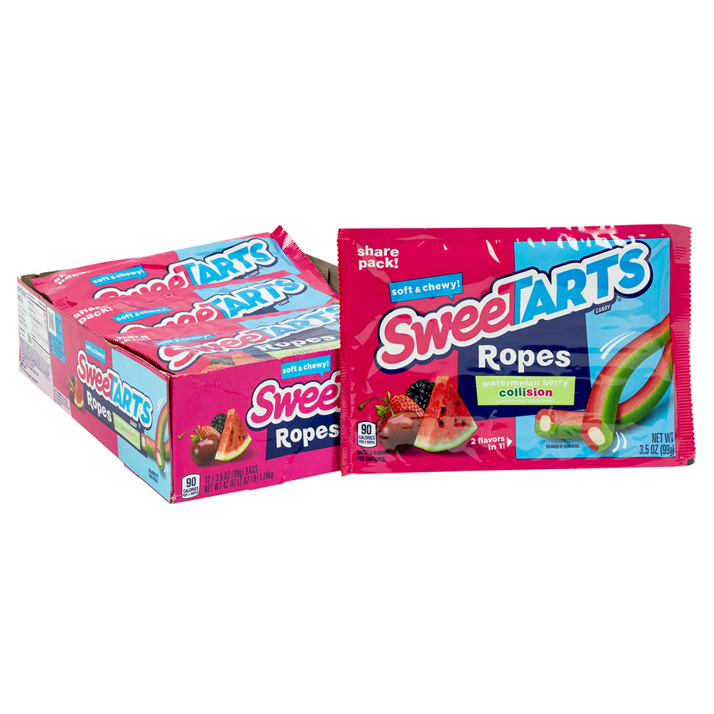 Wholesale Sweetarts Watermelon & Berry Ropes 3.5 Oz Bag- Bulk