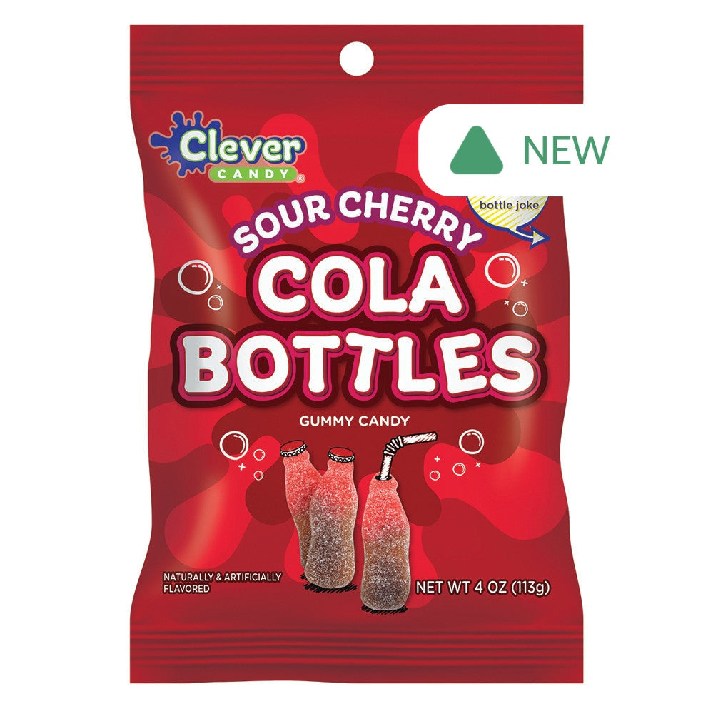 Wholesale Müttenberg Candy Sour Cherry Cola Bottles 4 Oz Peg Bag- Bulk