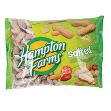 Hampton Farms In Shell Salted Roasted Peanuts 16 Oz 24 Pack