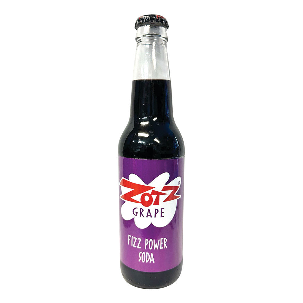 Wholesale Rocket Fizz Zotz Grape Fizz Power Soda 12 Oz- Bulk