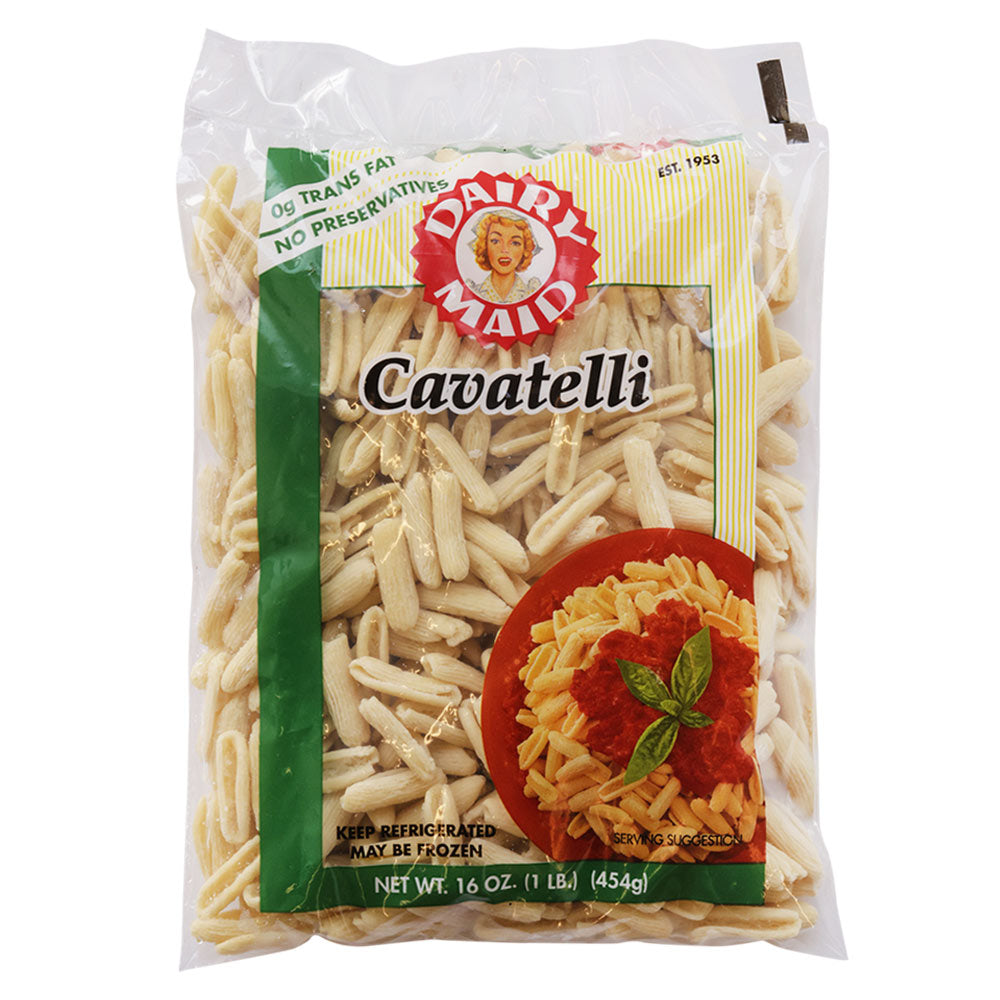 Wholesale Dairy Maid Case Frozen Cavatelli Pasta- Bulk