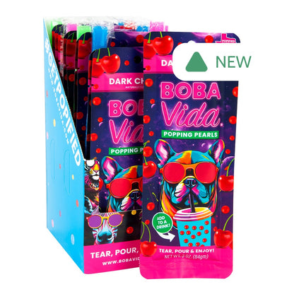 Wholesale Bobavida Popping Boba Dark Cherry 3 Oz- Bulk