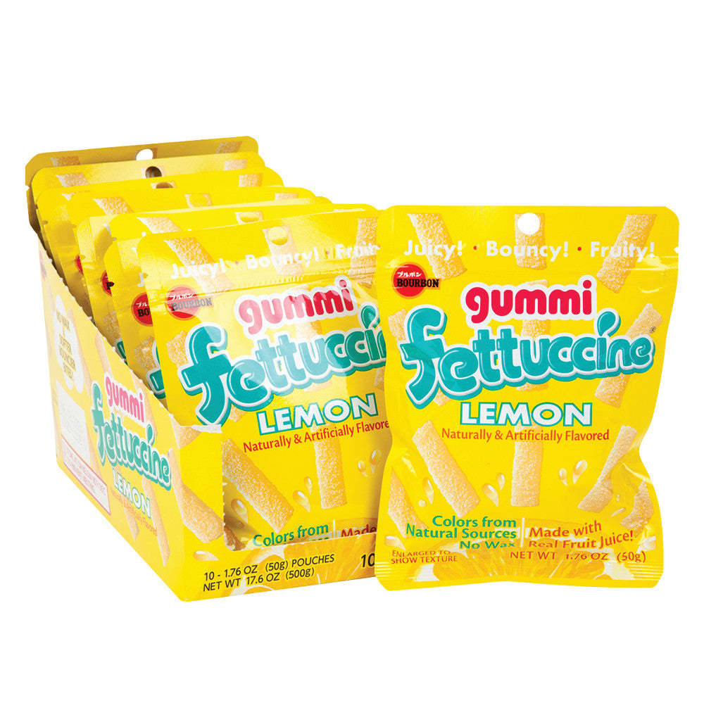 Wholesale Fettuccine Lemon Gummi 1.76 Oz- Bulk