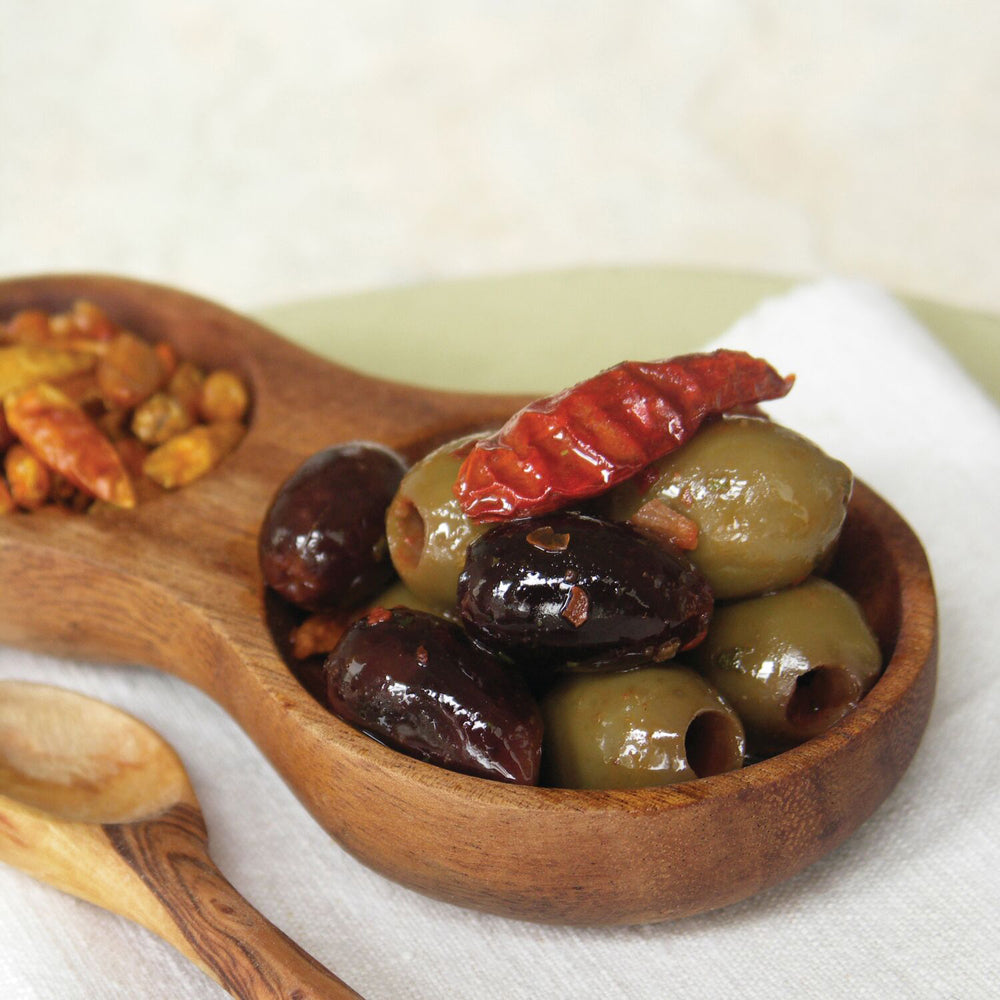 Wholesale Divina Pitted Greek Olives with Crushed Chili 5lb- Bulk